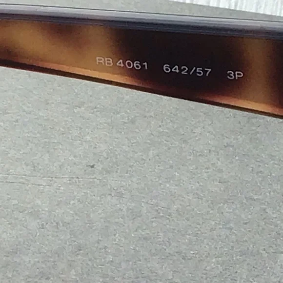 Ray-Ban Bold Tortoise Sunglasses Made in Italy RB 4061 642  display picture 2